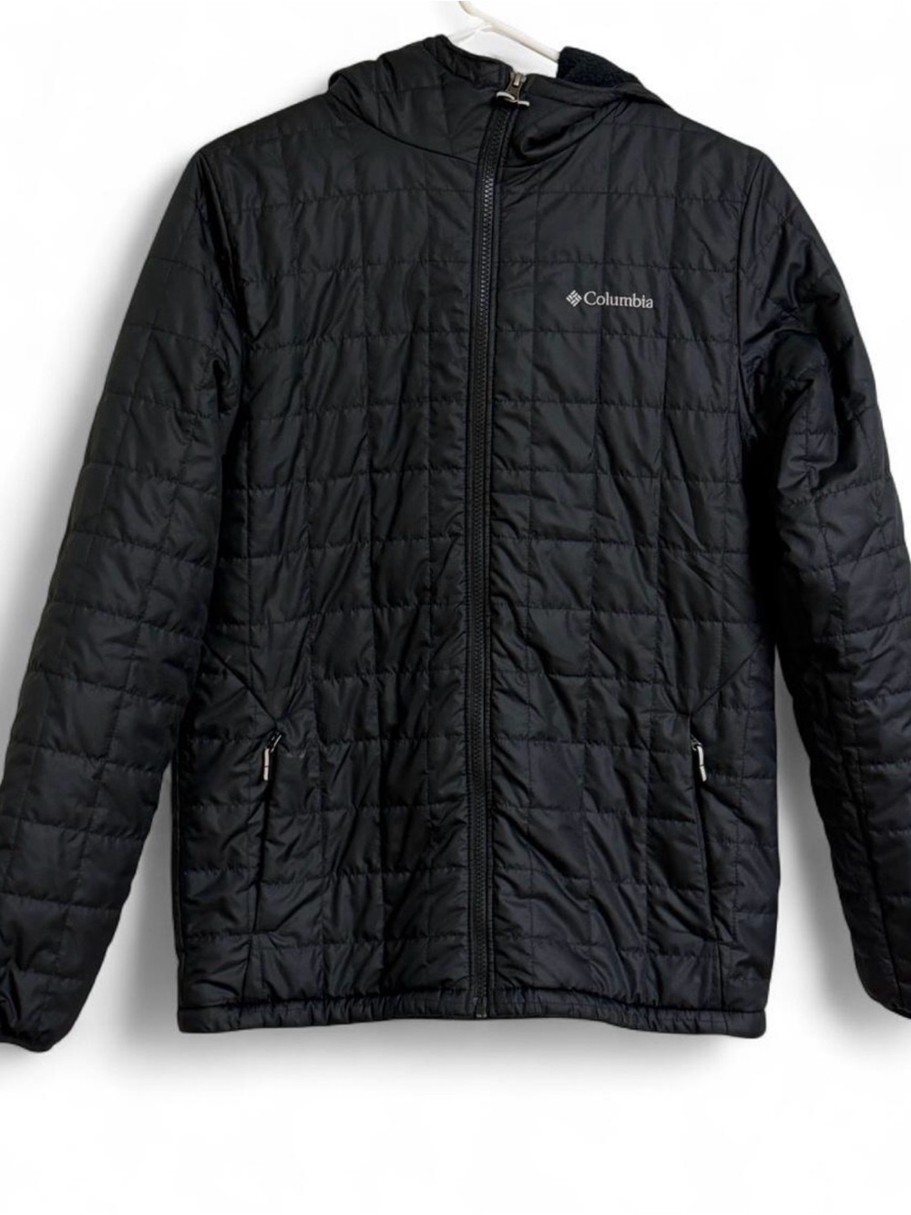 Columbia Kids Black Quilted Hooded Puffer Jacket